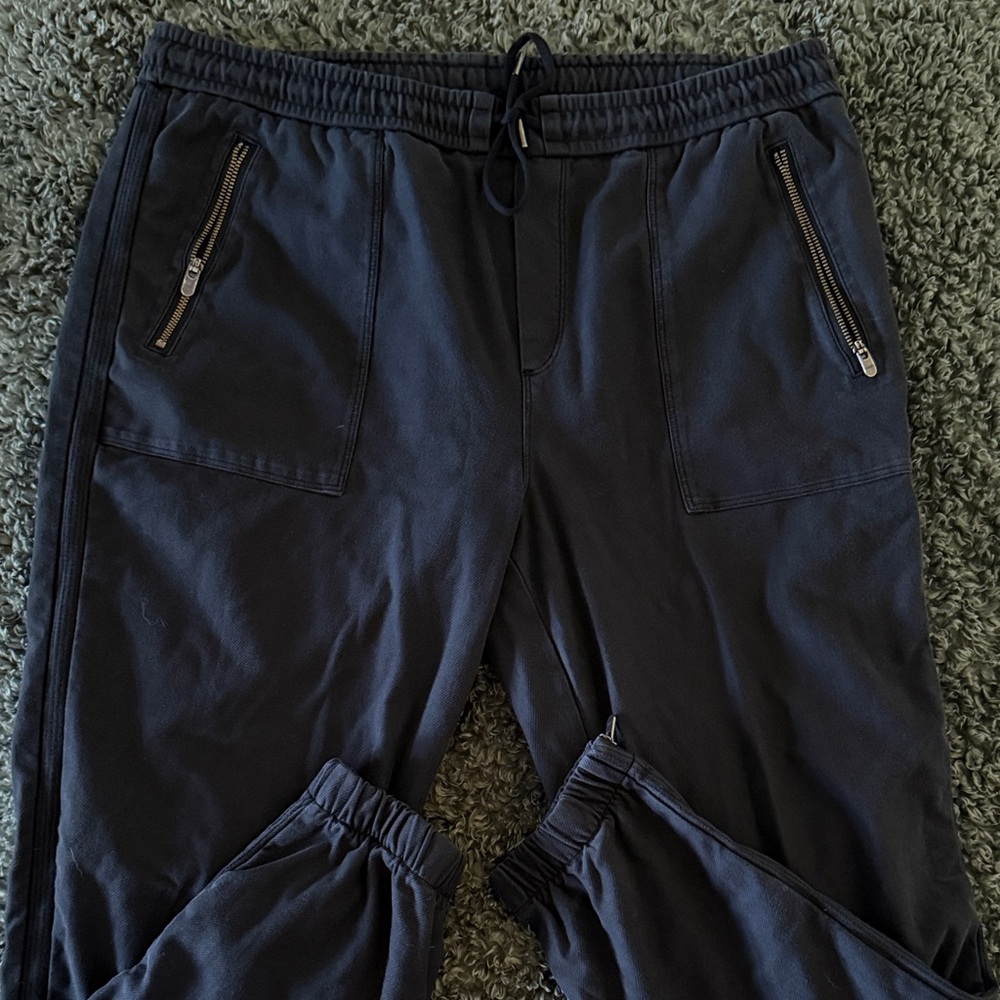 Athleta Black Men's Jogger Sweatpants with Zip Pockets